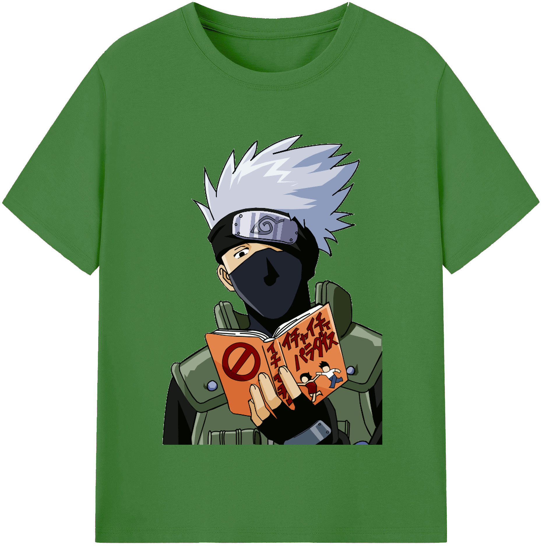 （画像用） NARUTO -ナルト- はたけ カカシ Hatake Kakashi レディースカジュアルプリントTシャツ（綿100％）